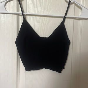 Black Cropped Tank